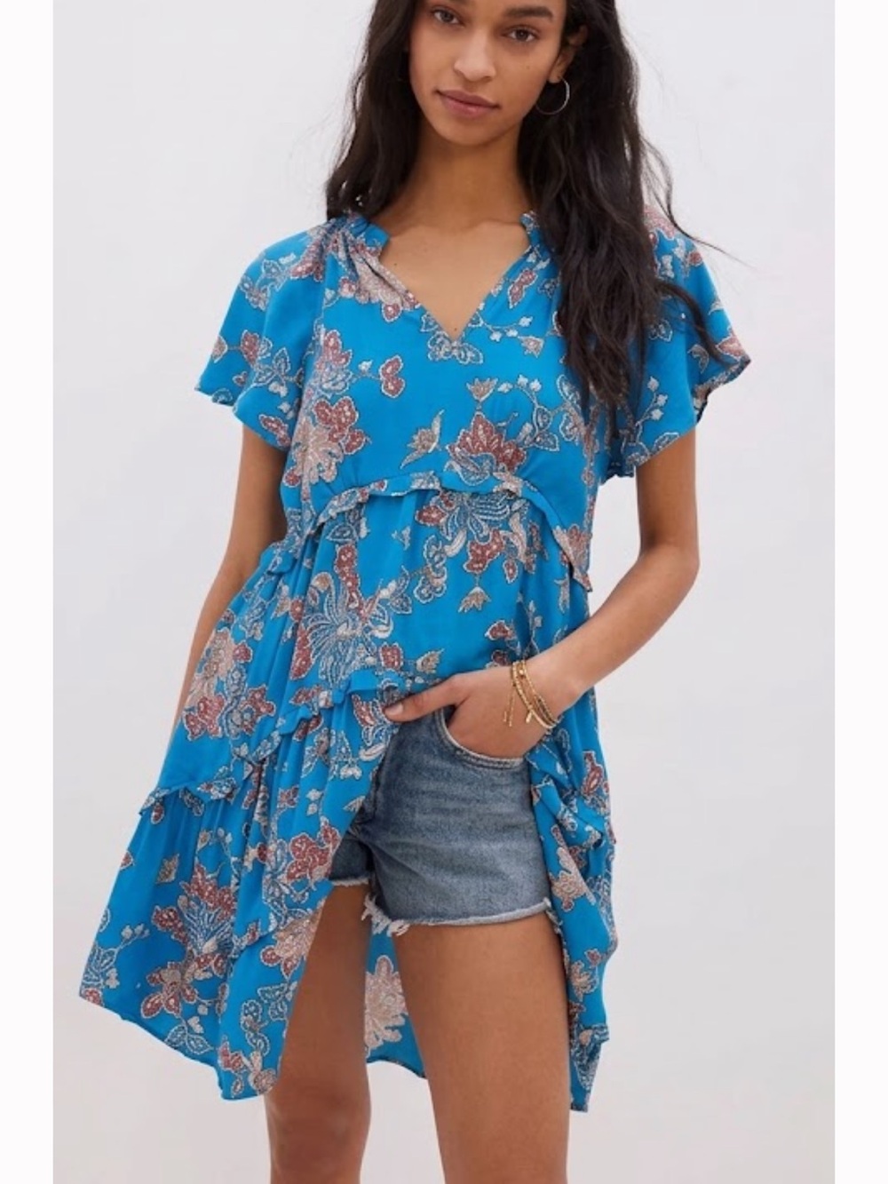 By  Anthropologie Robin Tiered Mini Dress